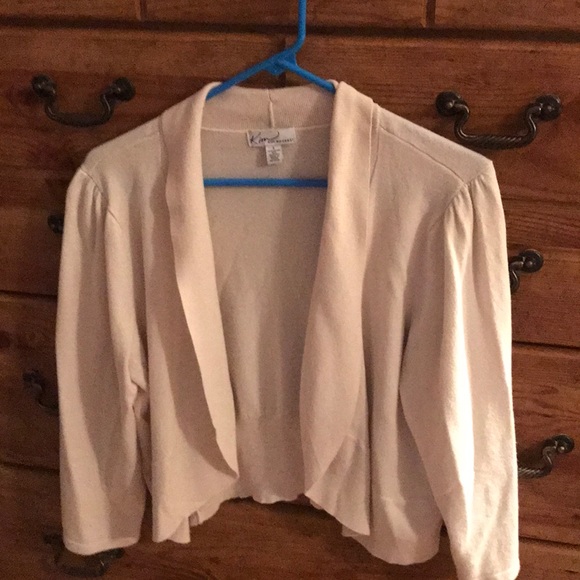 Kim Rogers Sweaters - Kim Rogers Cream Shrug